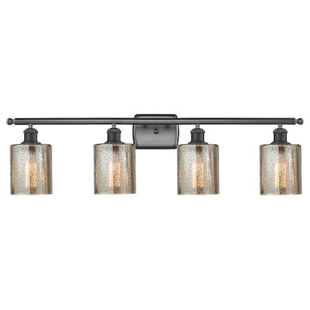 Innovations Lighting 4 Light Cobbleskill 36 Inch Bathroom Fixture, 688400 516-4W-BK-G116